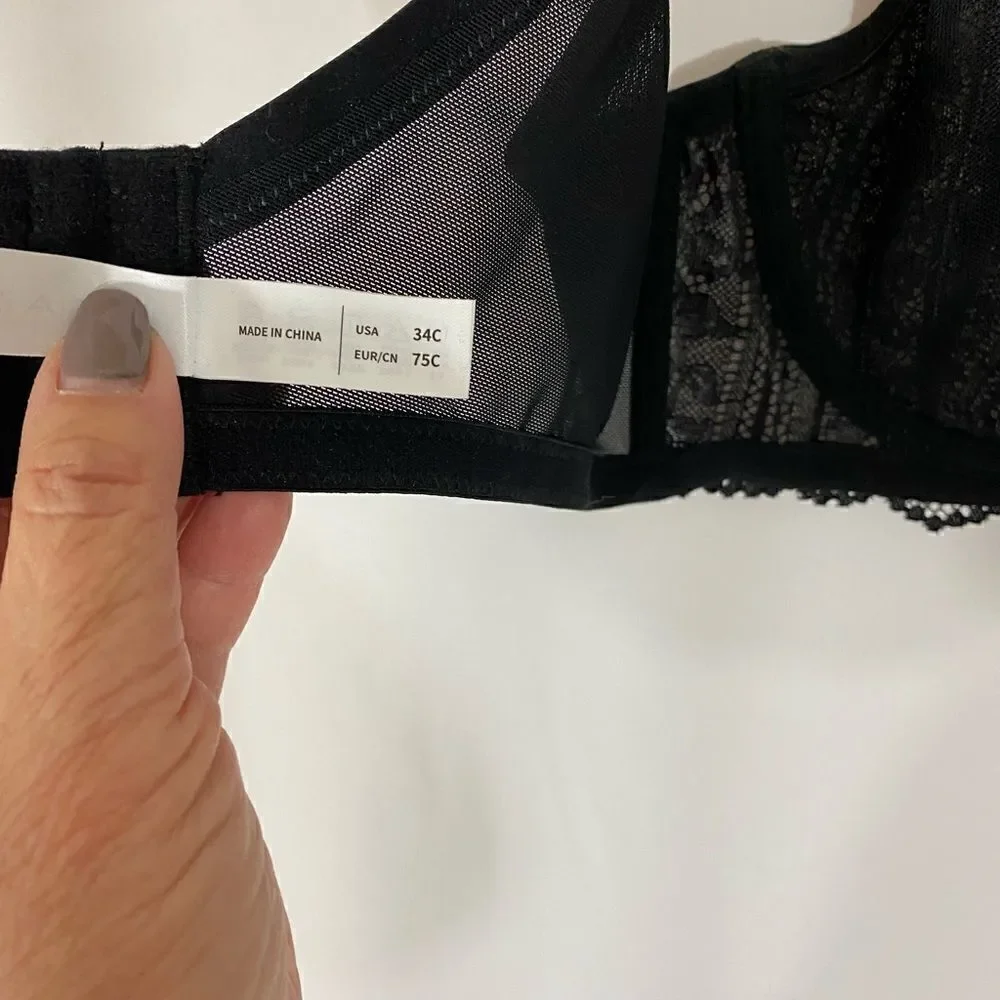 HSIA Black Lace Bra - Picture 8 of 9